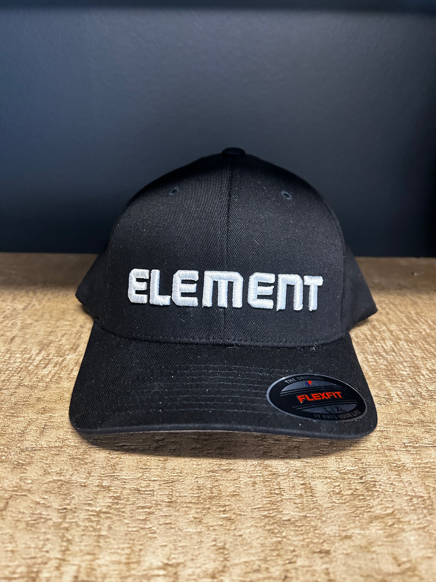 Black 3D Puff Hat with White Element Logo